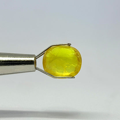 4.35 Carat Bangkok Yellow Sapphire (Pukhraj) Stone | Natural Thailand Pukhraj for Jupiter (Guru) | Certified Gemstone
