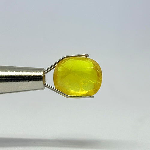 4.35 Carat Bangkok Yellow Sapphire (Pukhraj) Stone | Natural Thailand Pukhraj for Jupiter (Guru) | Certified Gemstone
