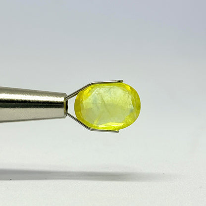 4.45 Carat Bangkok Yellow Sapphire (Pukhraj) Stone | Natural Thailand Pukhraj for Jupiter (Guru) | Certified Gemstone