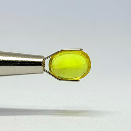 4.47 Carat Bangkok Yellow Sapphire (Pukhraj) Stone | Natural Thailand Pukhraj for Jupiter (Guru) | Certified Gemstone