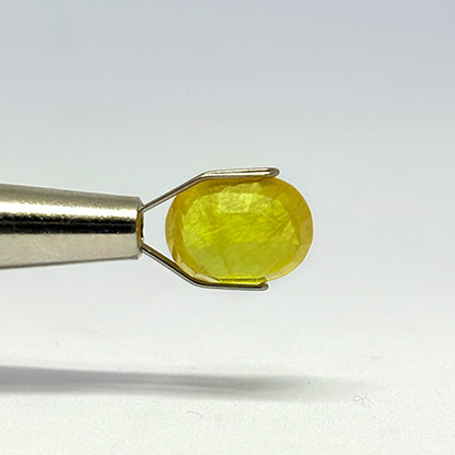 4.77 Carat Bangkok Yellow Sapphire (Pukhraj) Stone | Natural Thailand Pukhraj for Jupiter (Guru) | Certified Gemstone