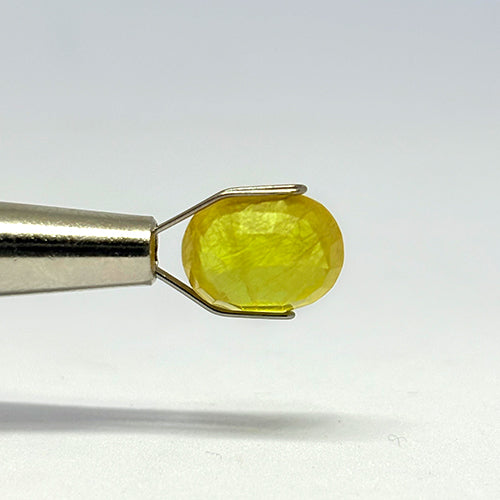 4.77 Carat Bangkok Yellow Sapphire (Pukhraj) Stone | Natural Thailand Pukhraj for Jupiter (Guru) | Certified Gemstone