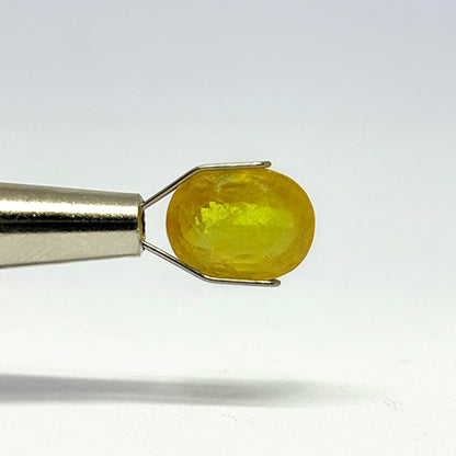 4.77 Carat Bangkok Yellow Sapphire (Pukhraj) Stone | Natural Thailand Pukhraj for Jupiter (Guru) | Certified Gemstone