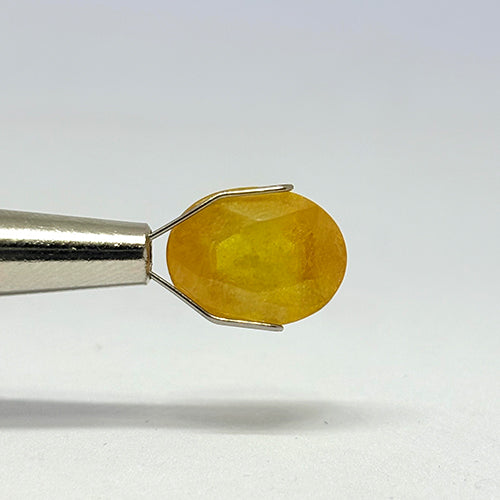6.55 Carat Bangkok Yellow Sapphire Stone | Natural Thailand Yellow Sapphire | Premium Certified Gemstone