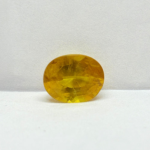7.12 Carat Bangkok Yellow Sapphire Stone | Natural Thailand Yellow Sapphire | Premium Certified Gemstone