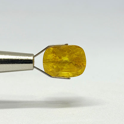 7.37 Carat Bangkok Yellow Sapphire Stone | Natural Thailand Yellow Sapphire | Premium Certified Gemstone