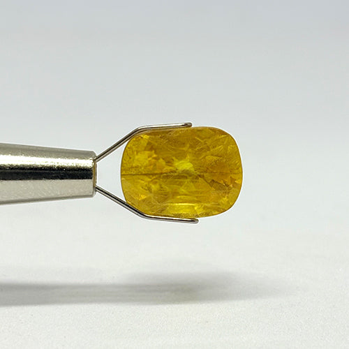 7.37 Carat Bangkok Yellow Sapphire Stone | Natural Thailand Yellow Sapphire | Premium Certified Gemstone