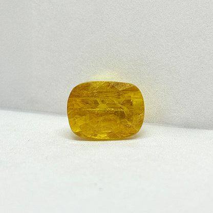 7.37 Carat Bangkok Yellow Sapphire Stone | Natural Thailand Yellow Sapphire | Premium Certified Gemstone