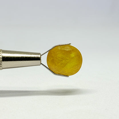 8.45 Carat Bangkok Yellow Sapphire Stone | Natural Thailand Yellow Sapphire | Premium Certified Gemstone