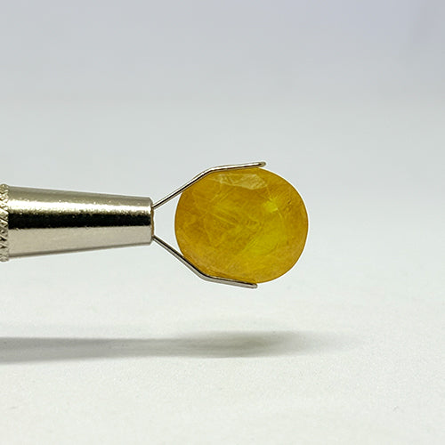 8.45 Carat Bangkok Yellow Sapphire Stone | Natural Thailand Yellow Sapphire | Premium Certified Gemstone