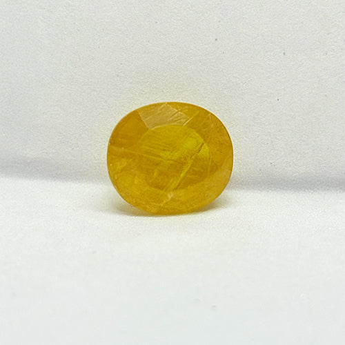 8.45 Carat Bangkok Yellow Sapphire Stone | Natural Thailand Yellow Sapphire | Premium Certified Gemstone