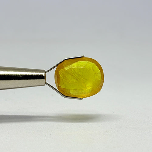 8.92 Carat Bangkok Yellow Sapphire Stone | Natural Thailand Yellow Sapphire | Premium Certified Gemstone