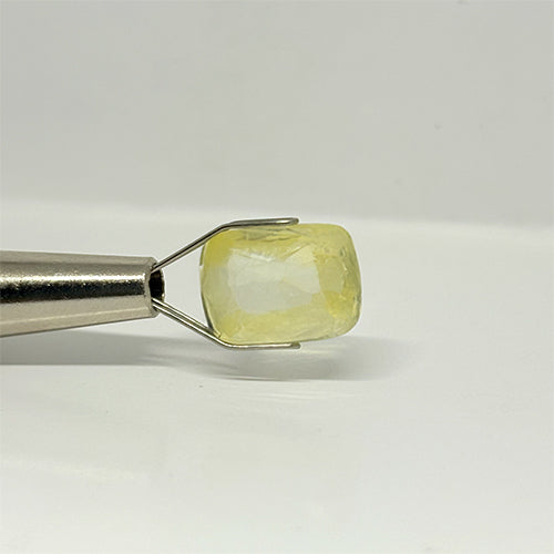 7.12 Ct Natural Yellow Sapphire (Pukhraj) | Ceylon (Sri Lanka) | Bangkok Cut | Premium Jyotish Gemstone