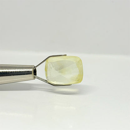 7.12 Ct Natural Yellow Sapphire (Pukhraj) | Ceylon (Sri Lanka) | Bangkok Cut | Premium Jyotish Gemstone