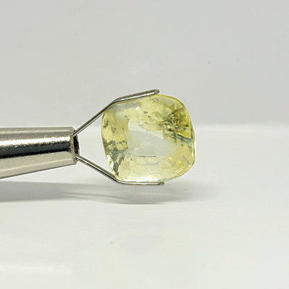 7.65 Ct Natural Yellow Sapphire (Pukhraj) | Ceylon (Sri Lanka) | Bangkok Cut | Premium Jyotish Gemstone