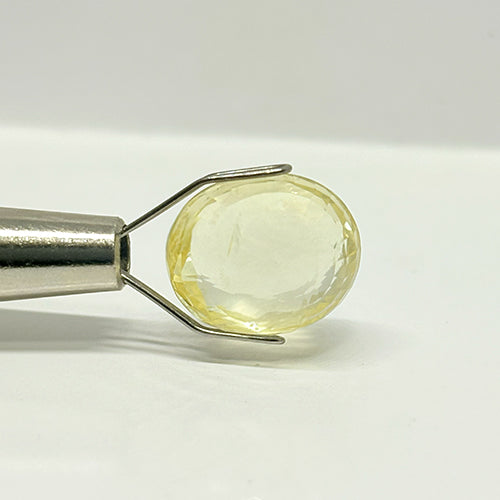 8.02 Ct Natural Yellow Sapphire (Pukhraj) | Ceylon (Sri Lanka) | Bangkok Cut | Premium Jyotish Gemstone